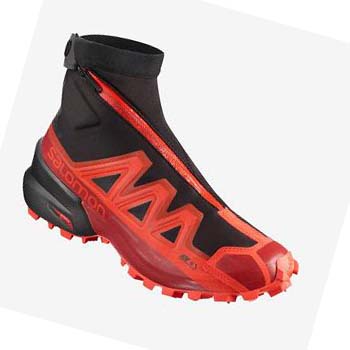 Salomon SNOWSPIKE CLIMASALOMON™ WATERPROOF Kadın Patika Koşu Ayakkabısı Siyah Kırmızı | TR 2746GSO